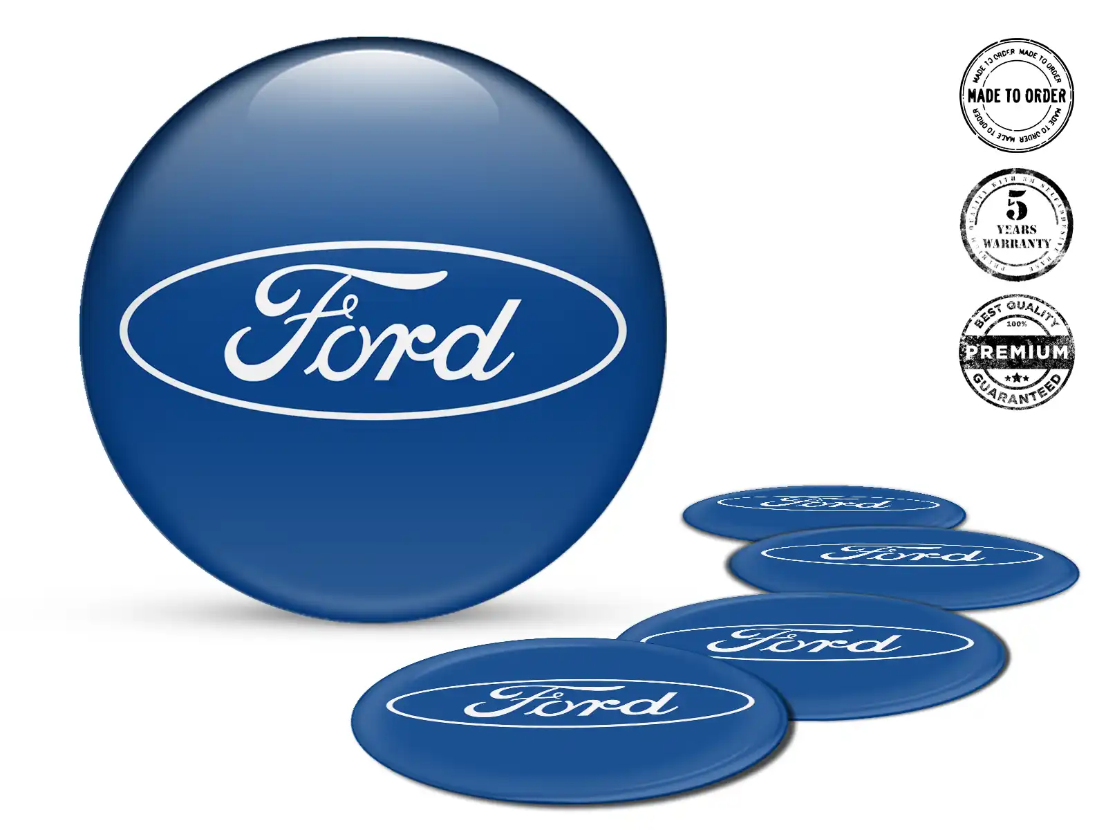 Ford Pegatina Silicona Edición Emblemas de Aro Custom